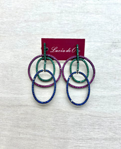 Pendientes Circonita Colores