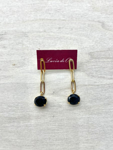 Pendientes Cadena y Cristal Swarovski