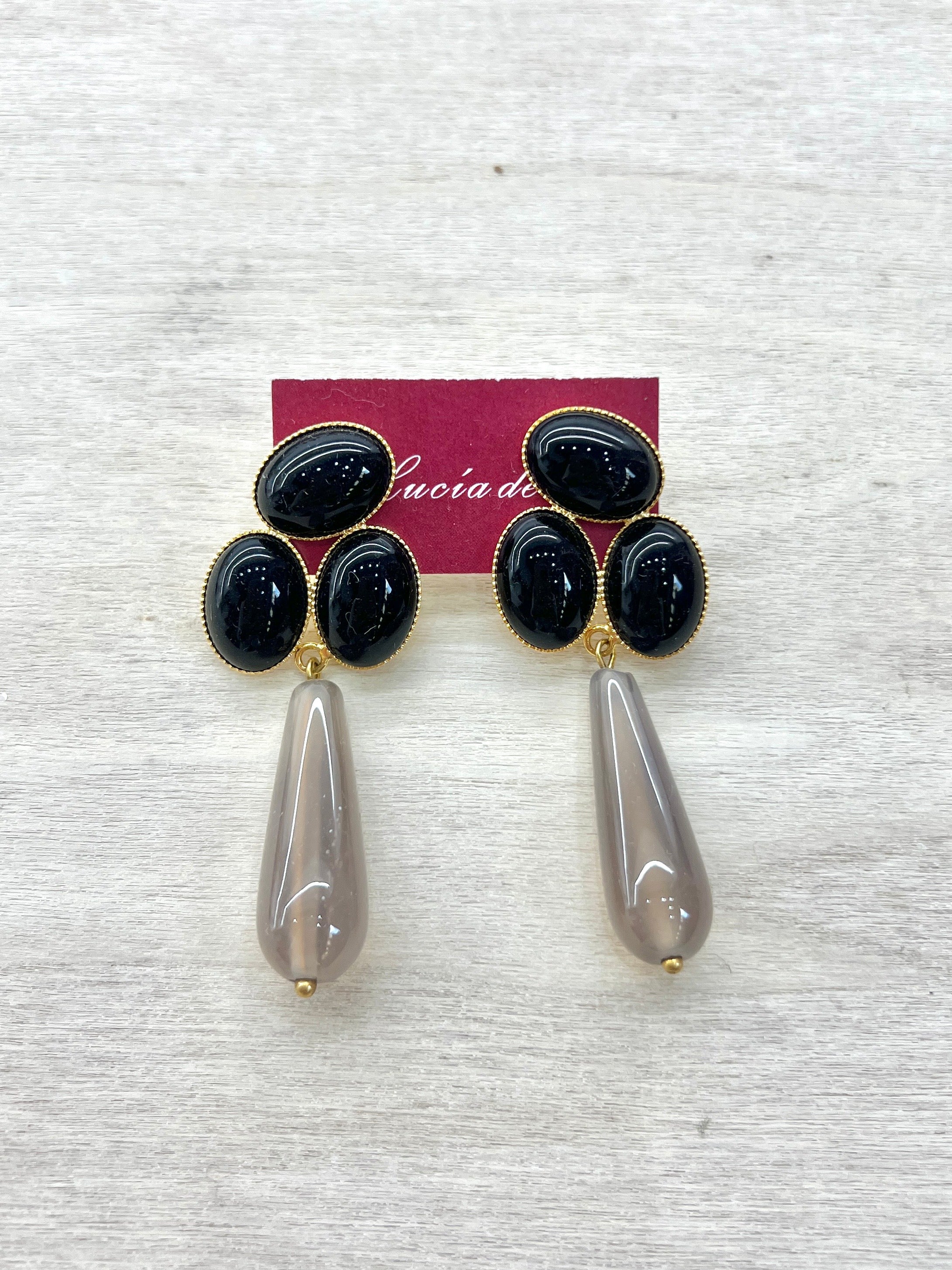 Pendientes Piedras Natural
