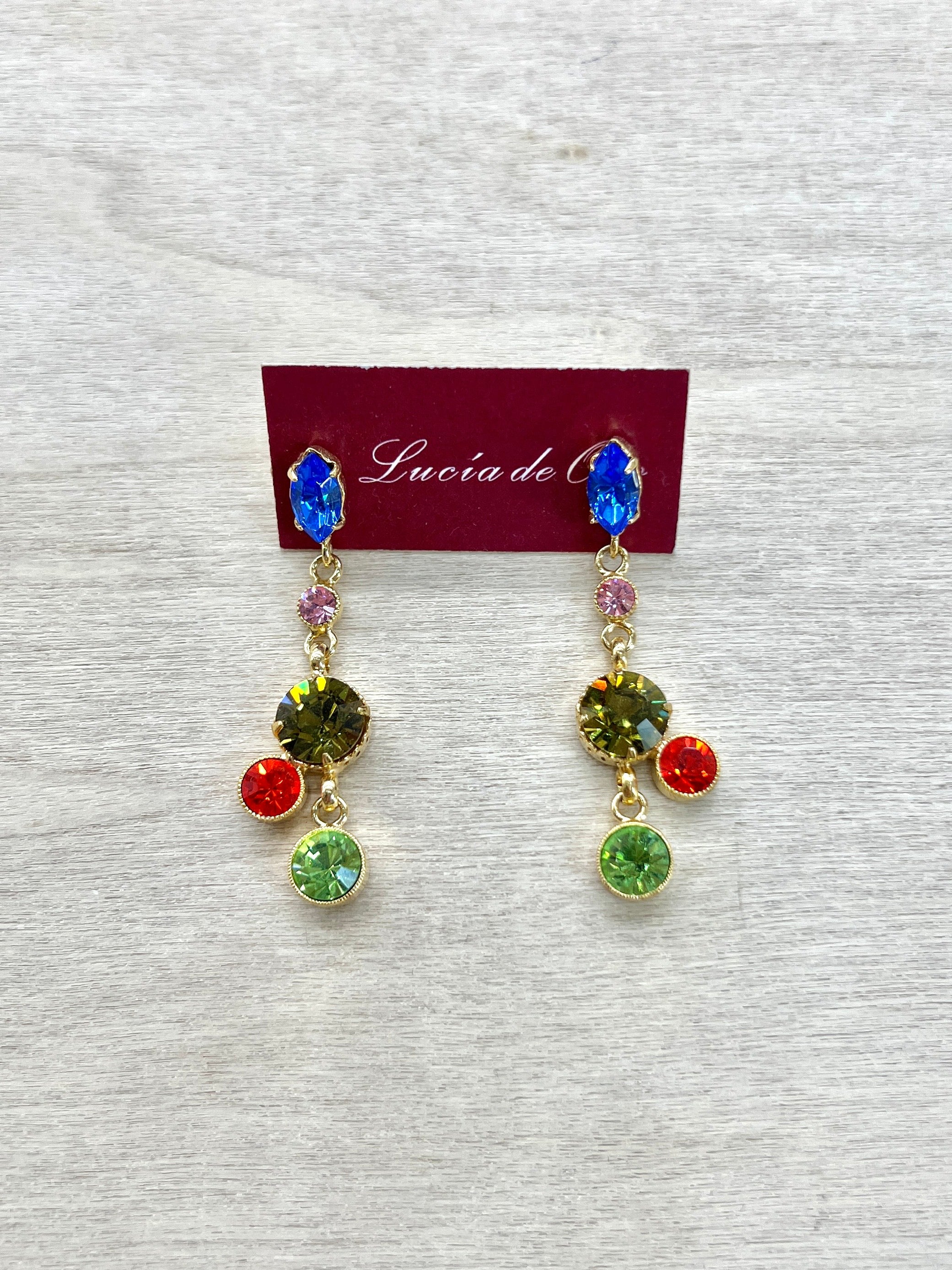 Pendientes Cristal Swarovski Multi