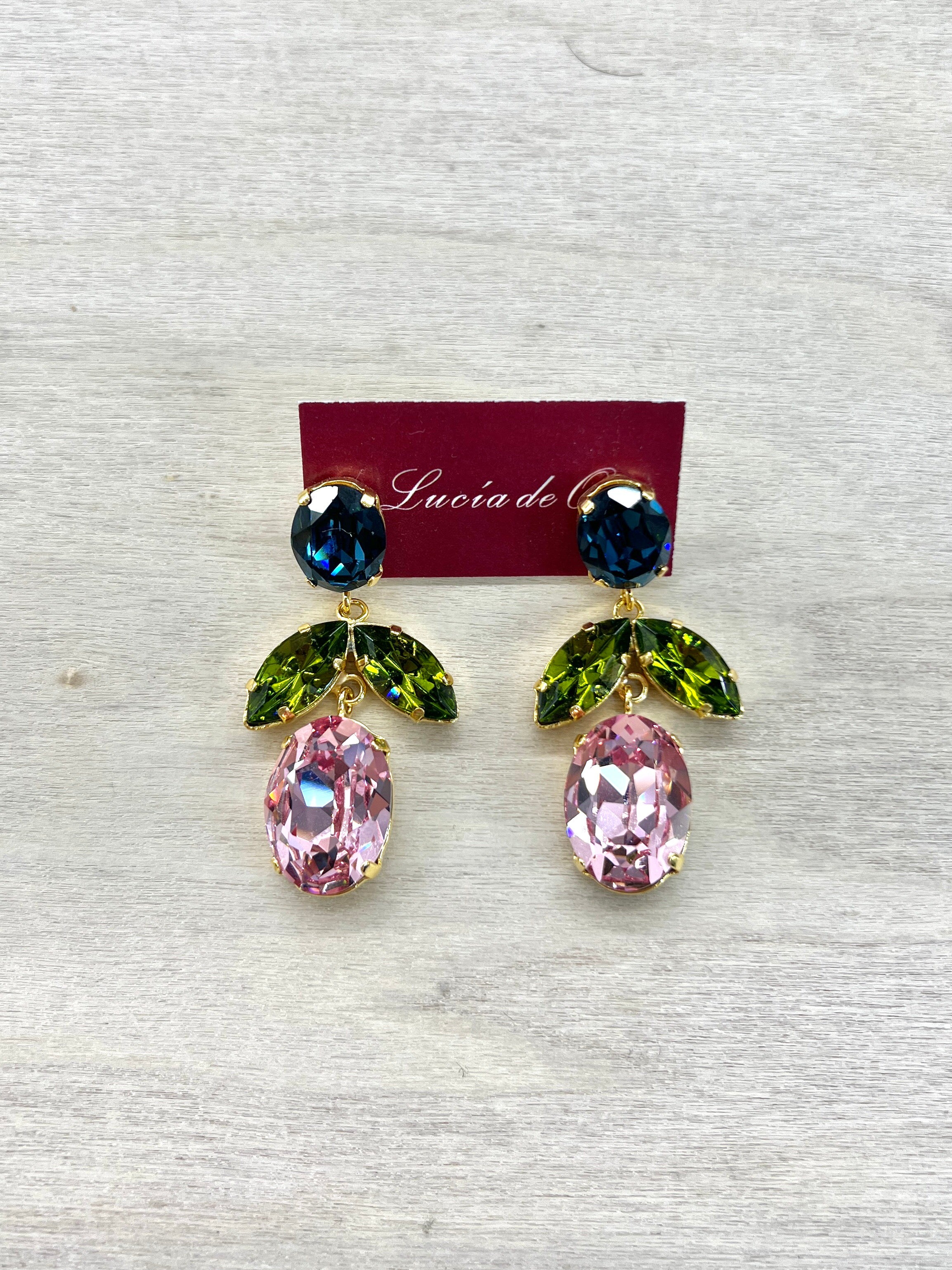 Pendientes Cristal Swarovski Multicolor