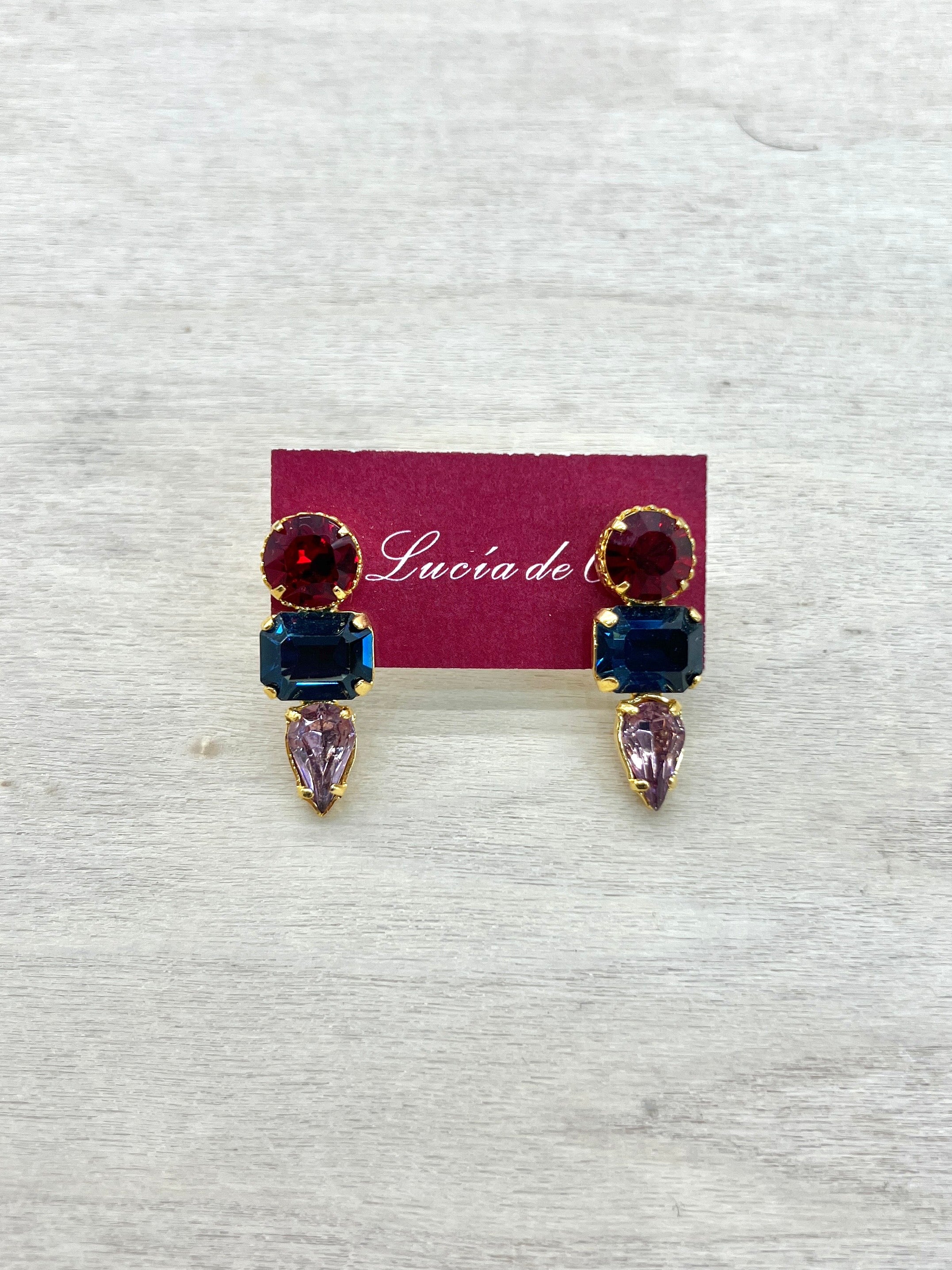 Pendientes Cristal Swarovski Multicolor