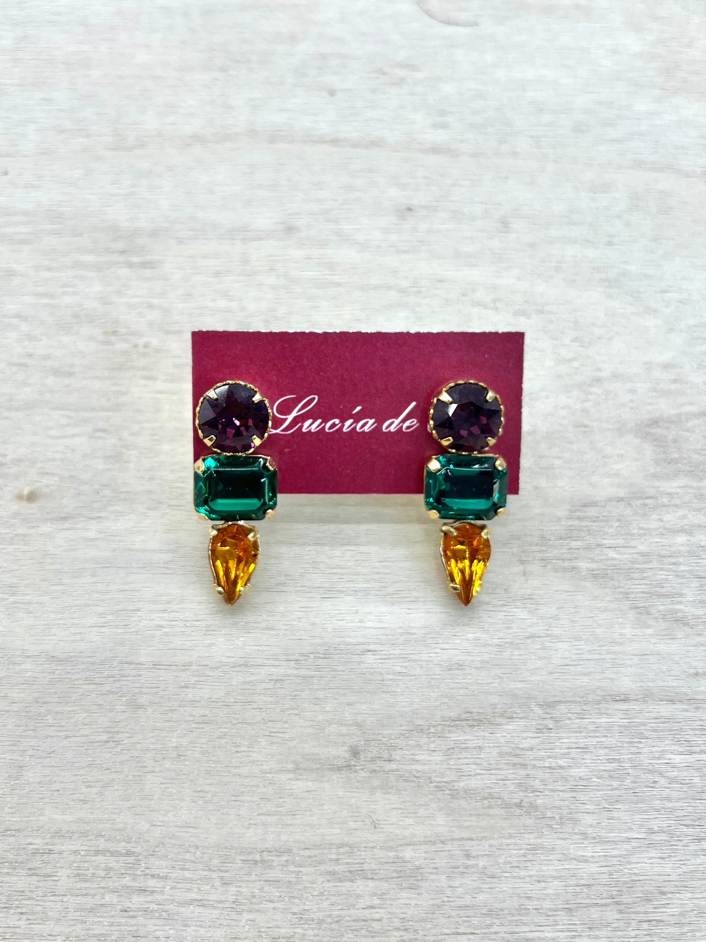 Pendientes Cristal Swarovski Multicolor