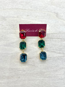 Pendientes Cristal Swarovski Multicolor