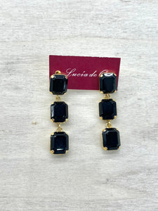 Pendientes Cristal Swarovski Negros