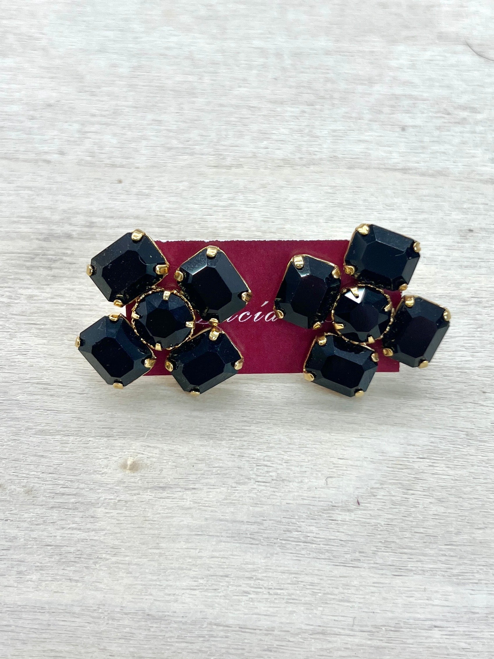 Pendientes Cristal Swarovski Negros