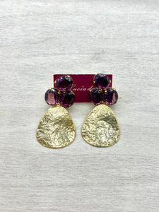 Pendientes Cristal Swarovski Amatista